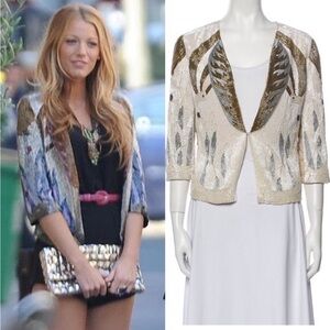 Serena Gossip Girl Haute Hippie Beaded Blazer